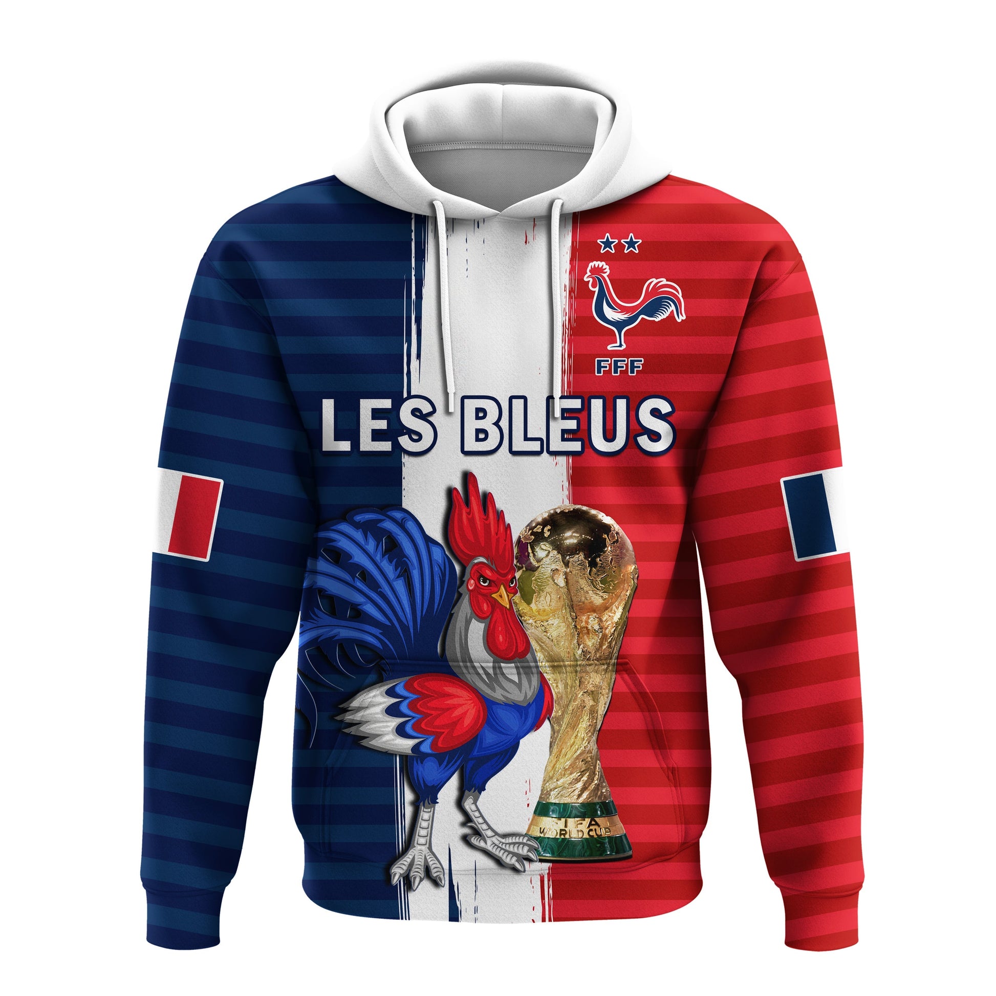 France Football Hoodie Les Bleus Champions Football 2022 LT14