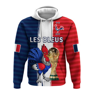 France Football Hoodie Les Bleus Champions Football 2022 LT14