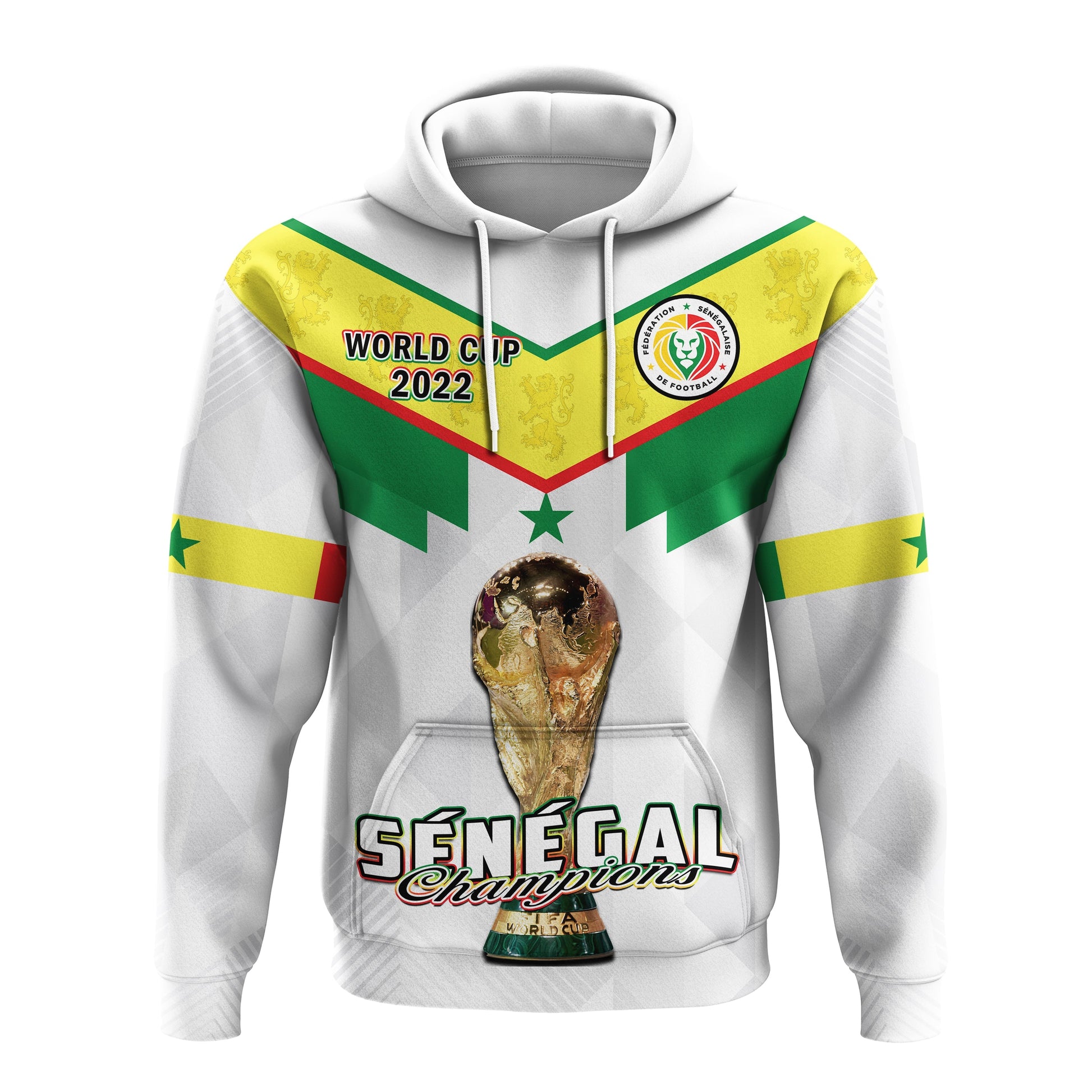 Senegal Football Hoodie Champions WC 2022 LT14