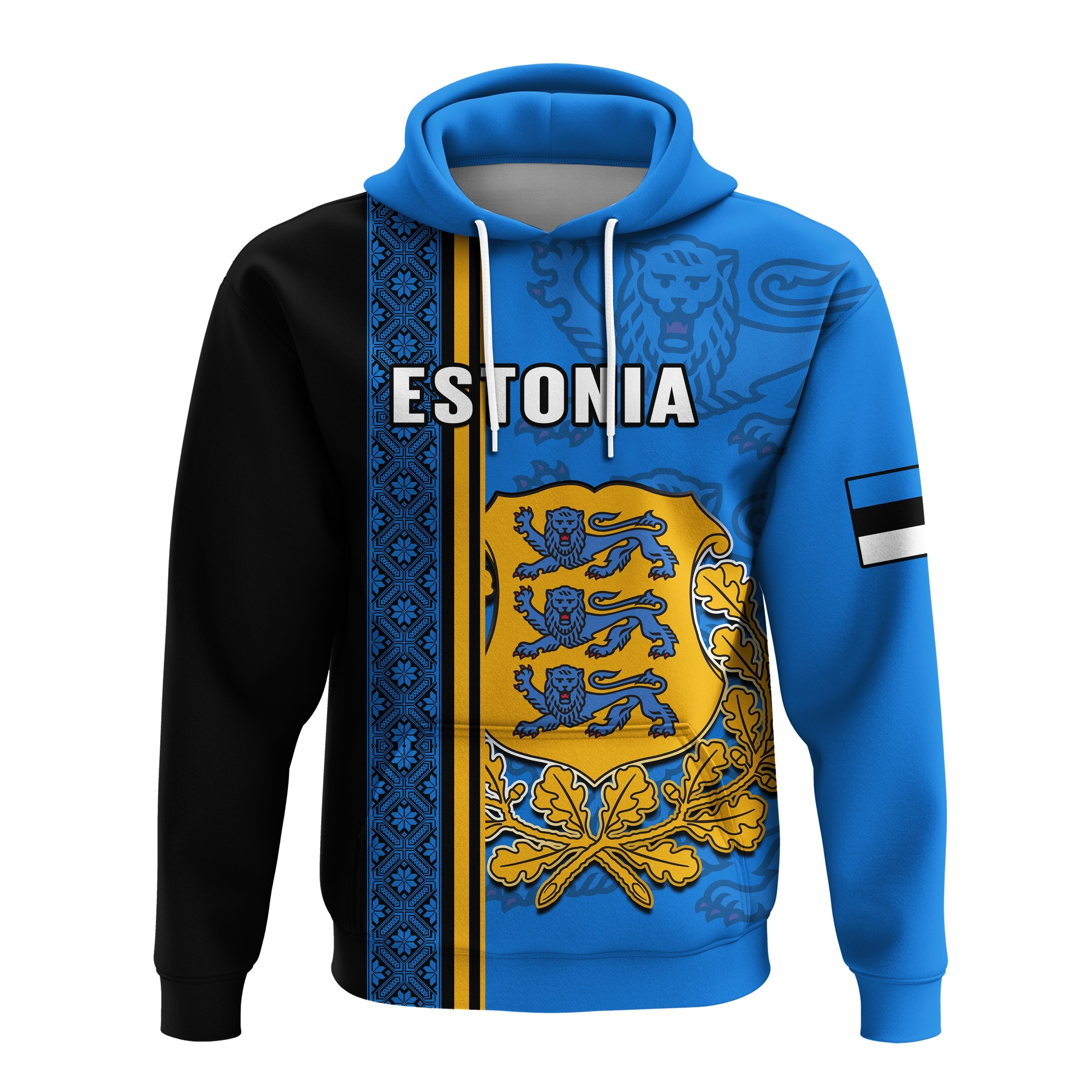Estonia Hoodie Happy Estonian Independence Day With Coat Of Arms LT14