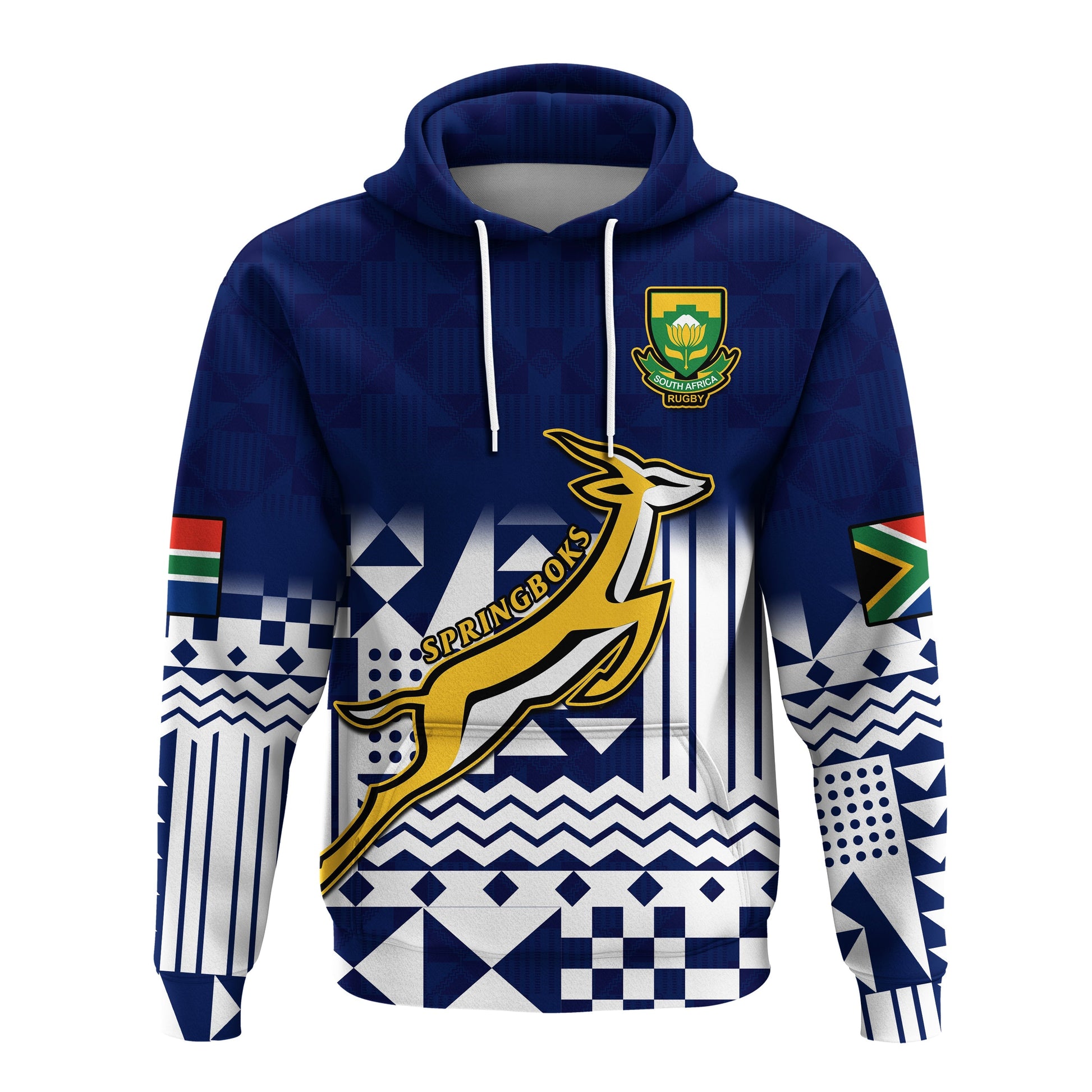 South Africa Rugby Hoodie Outgoing Tour Go Springboks LT14