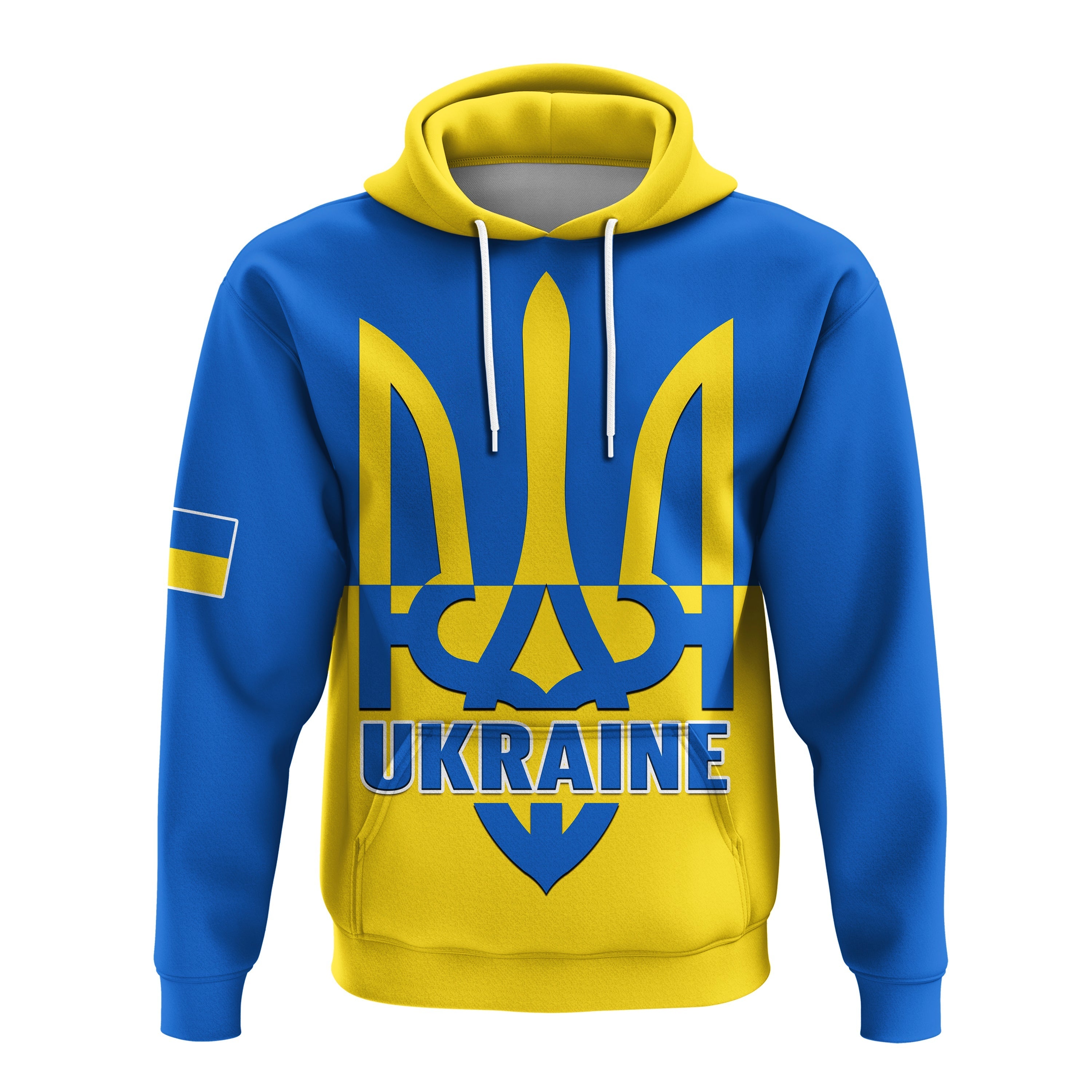 Ukraine Hoodie Stand With Ukrainian Simple Style LT14