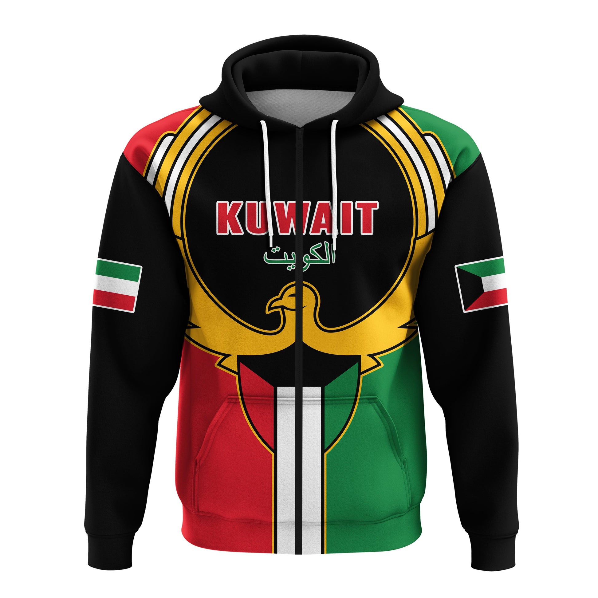 Kuwai Hoodie Happy Independence Day With Coat Of Arms LT14