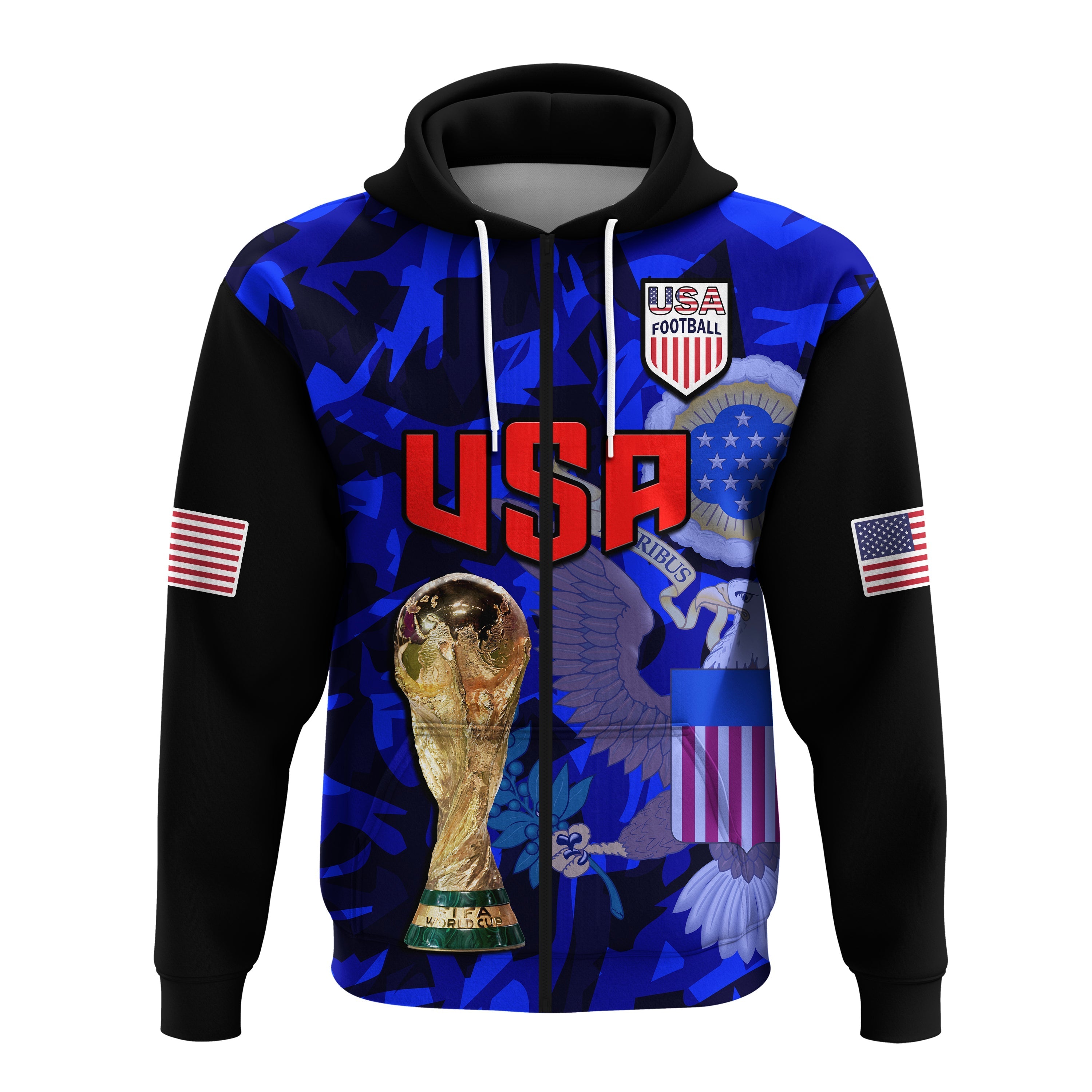 USA Football Hoodie The Yanks Champions WC 2022 LT14