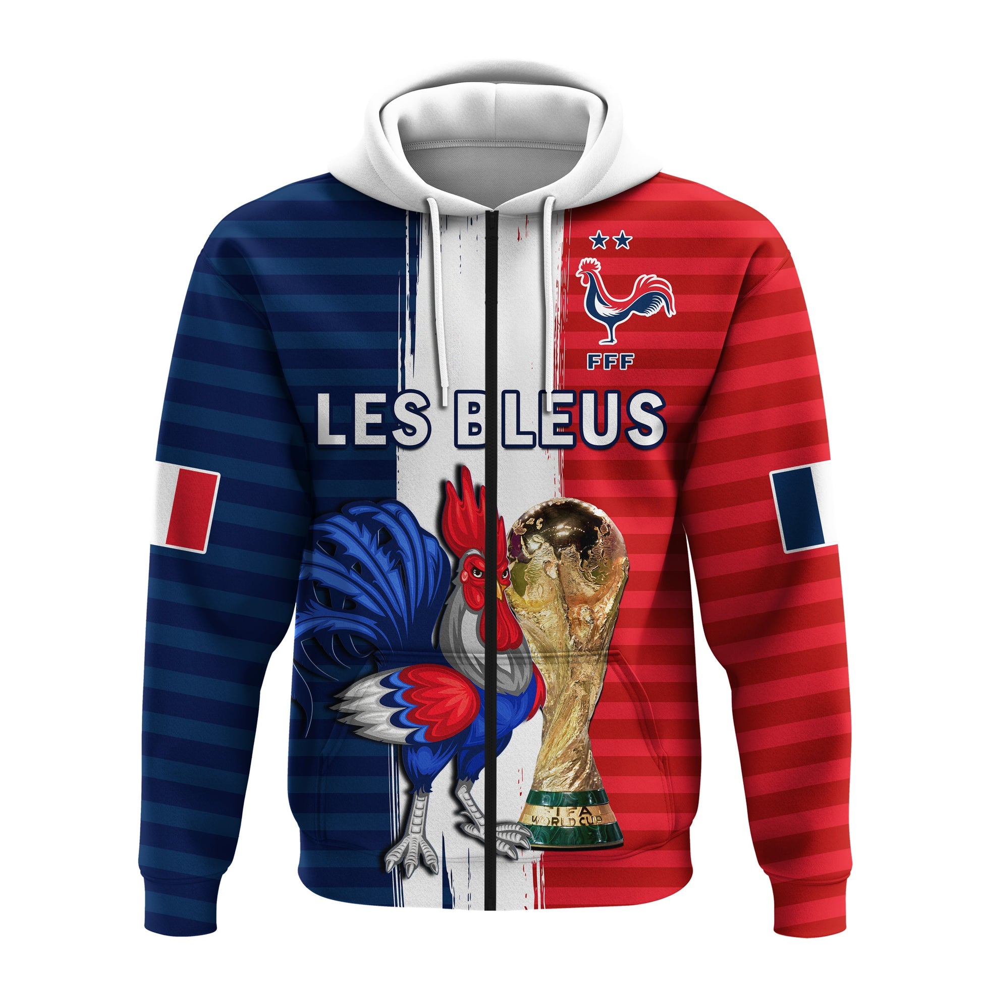 France Football Hoodie Les Bleus Champions Football 2022 LT14