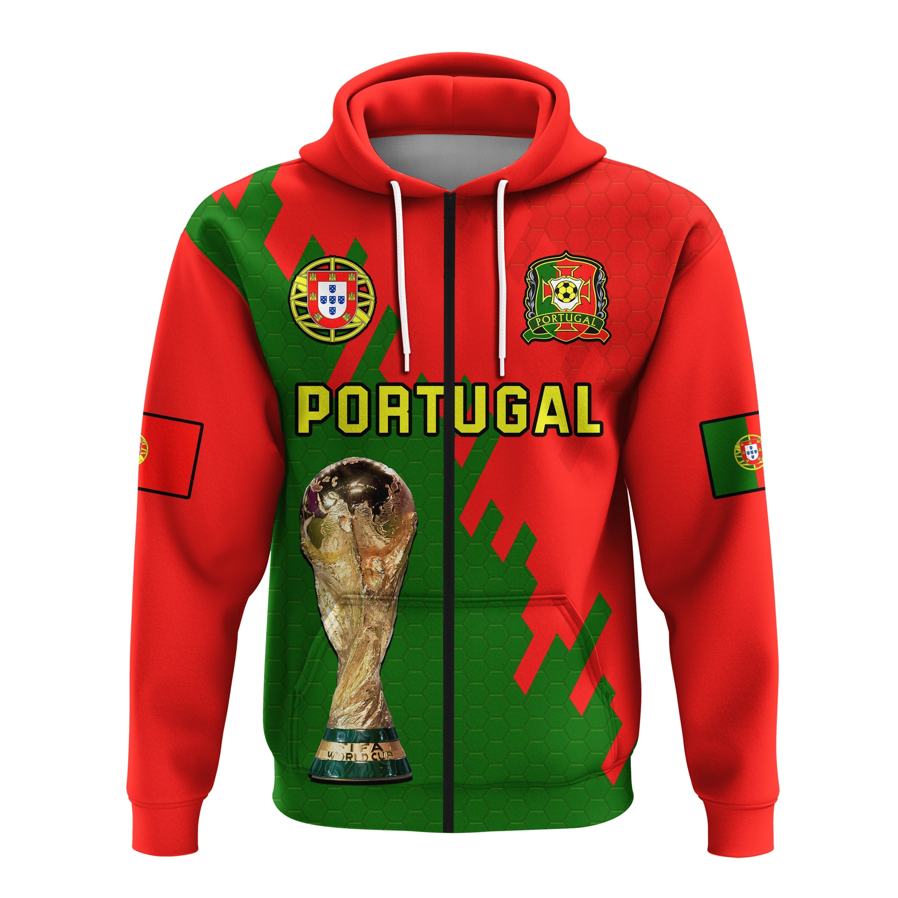 Portugal Football Hoodie Champions WC 2022 LT14