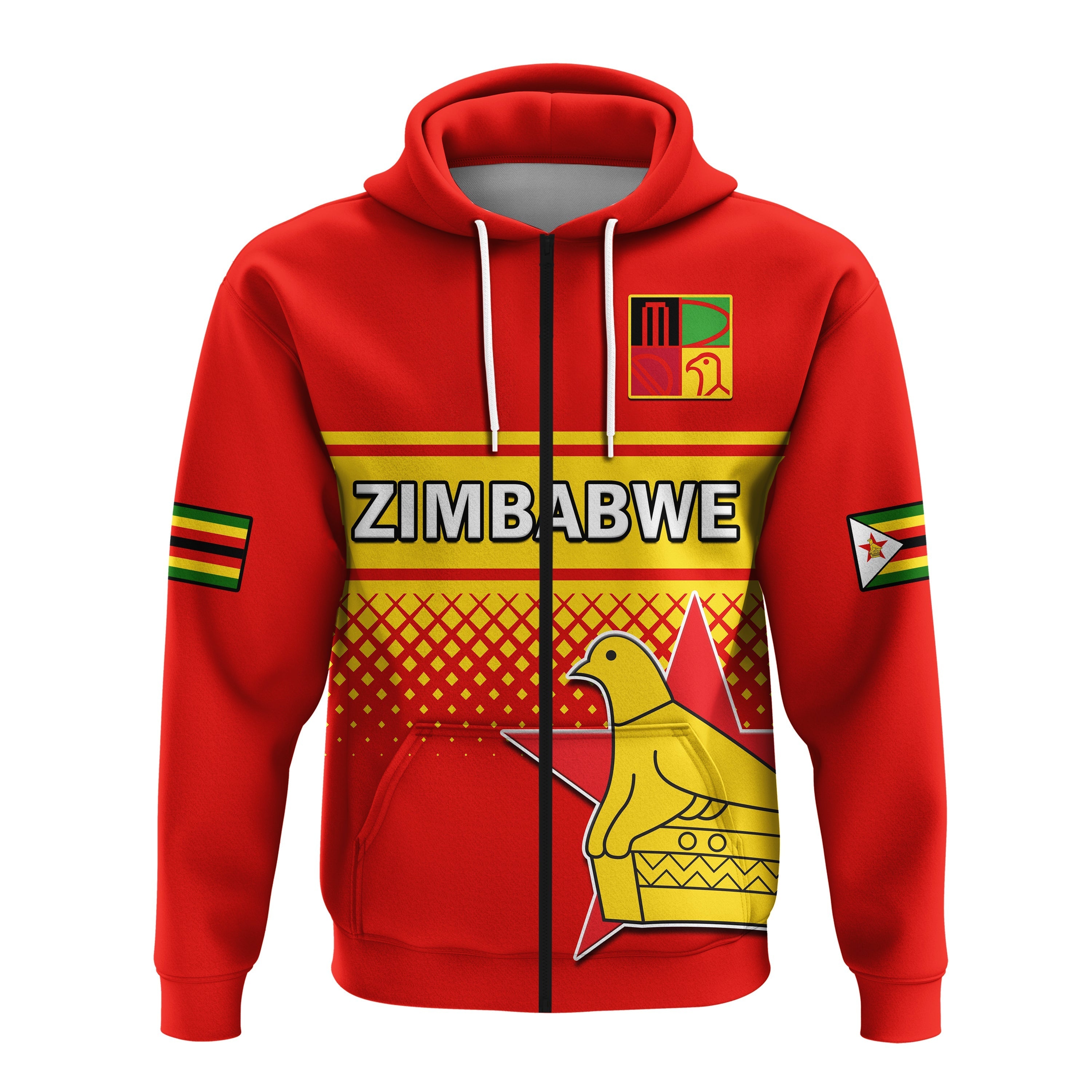 Custom Zimbabwe CrickeHoodie The Chevrons ODI Style LT14