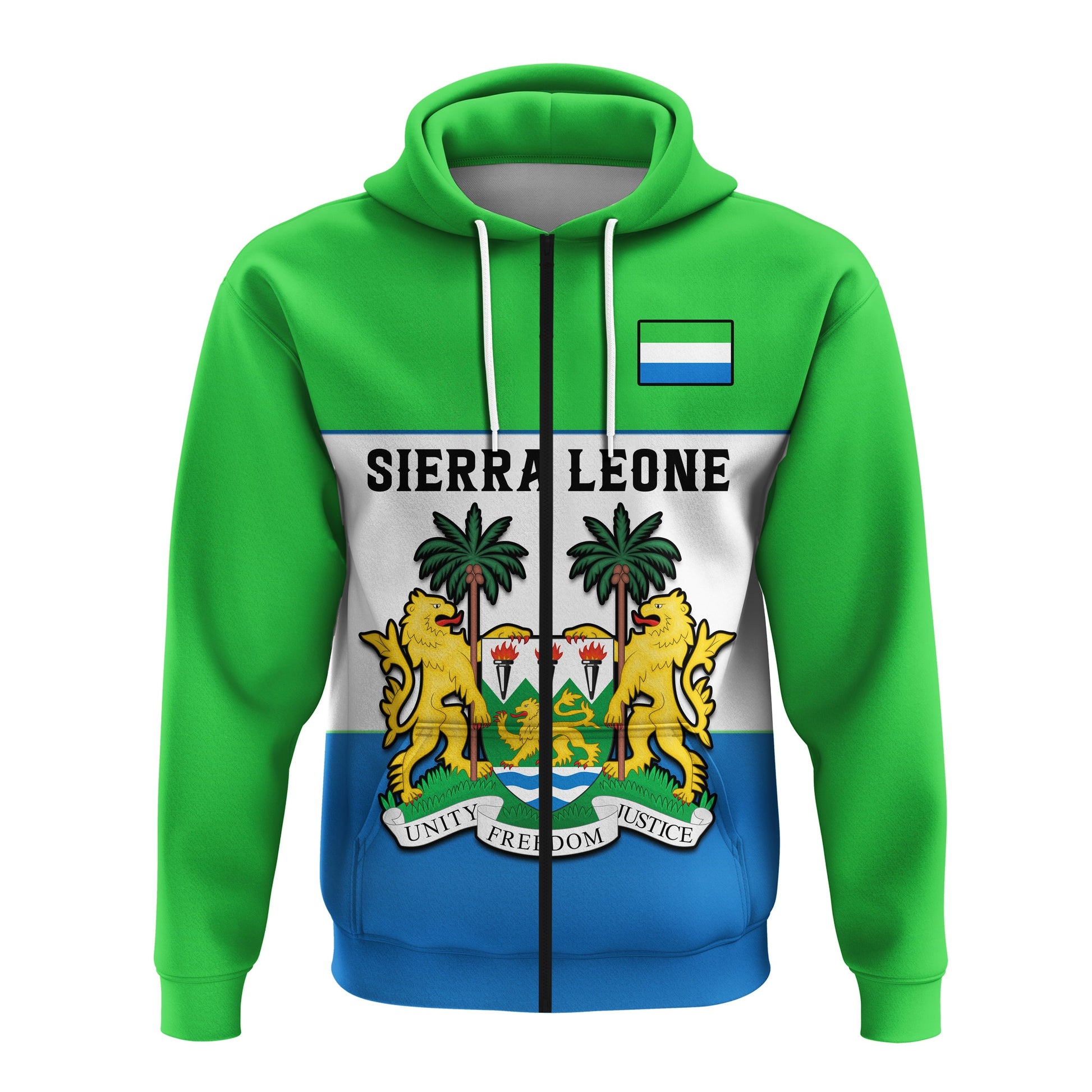 Custom Sierra Leone Hoodie Happy Independence Day LT14