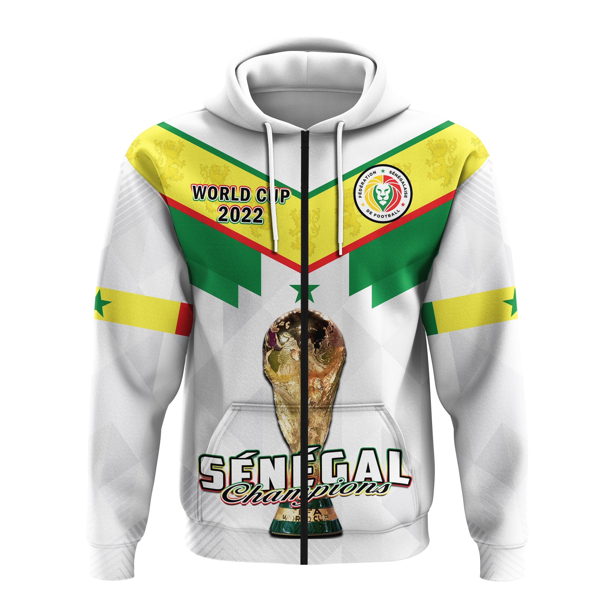 Senegal Football Hoodie Champions WC 2022 LT14