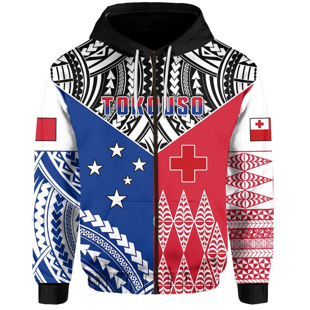 Spirit Of TokoUso Zip Hoodie Tonga and Samoa LT13