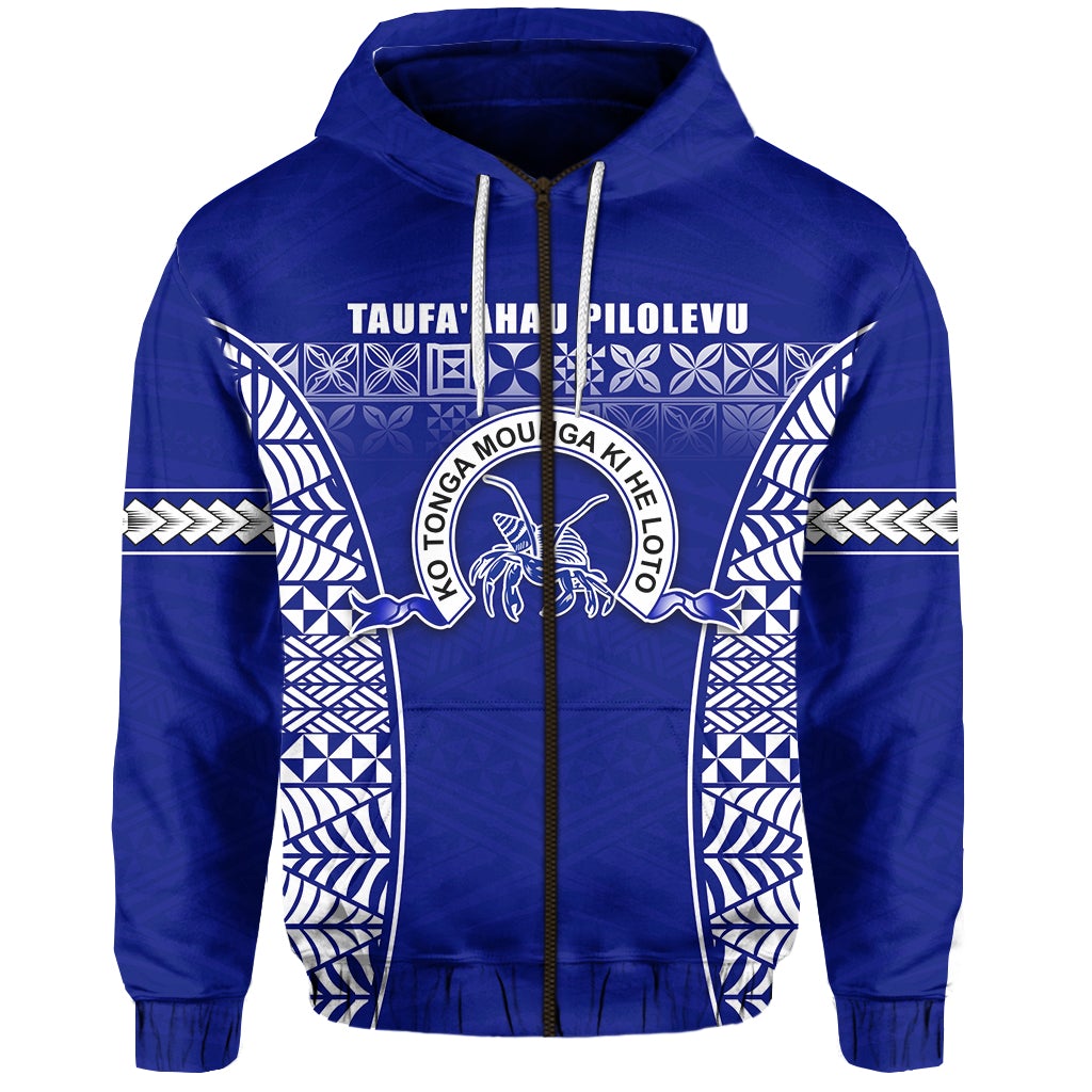 Taufaahau Pilolevu Zip Hoodie Ngatu Tongan LT13
