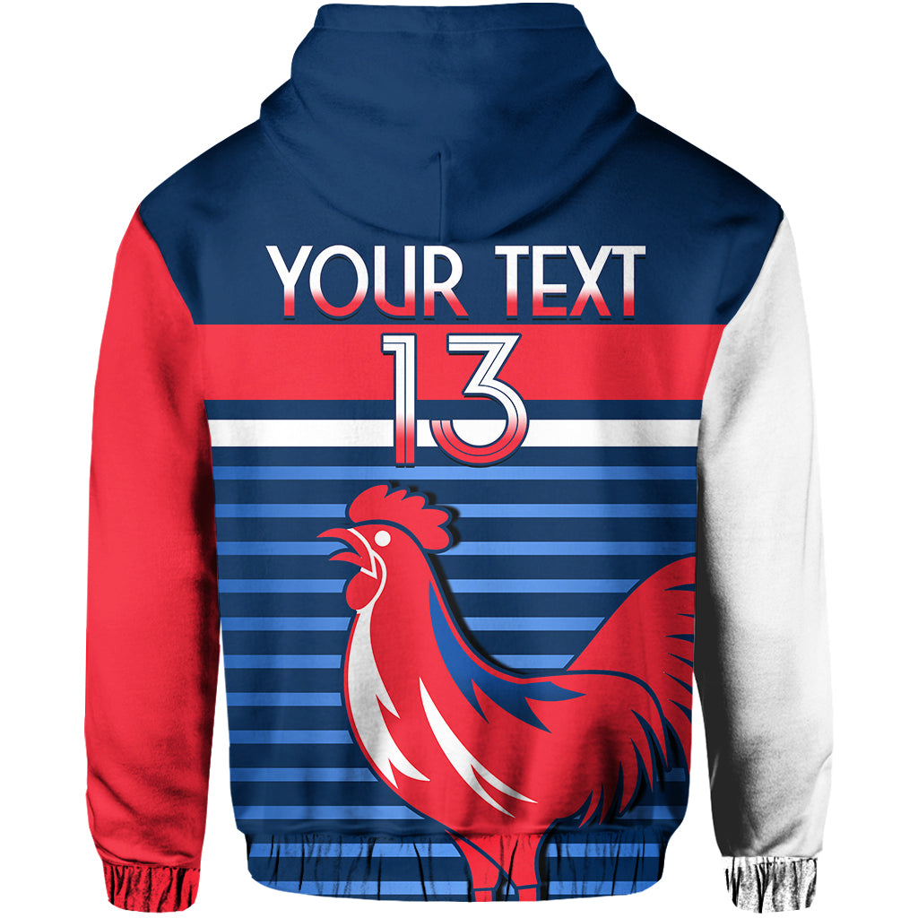 Custom France Football The Blues Hoodie Les Bleus Le Champion 2022 World Cup LT13