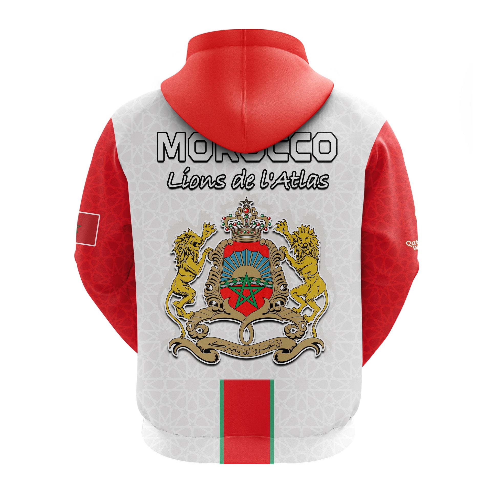 Morocco Football Hoodie Football 2022 Soccer Lions de lAtlas Champions LT13