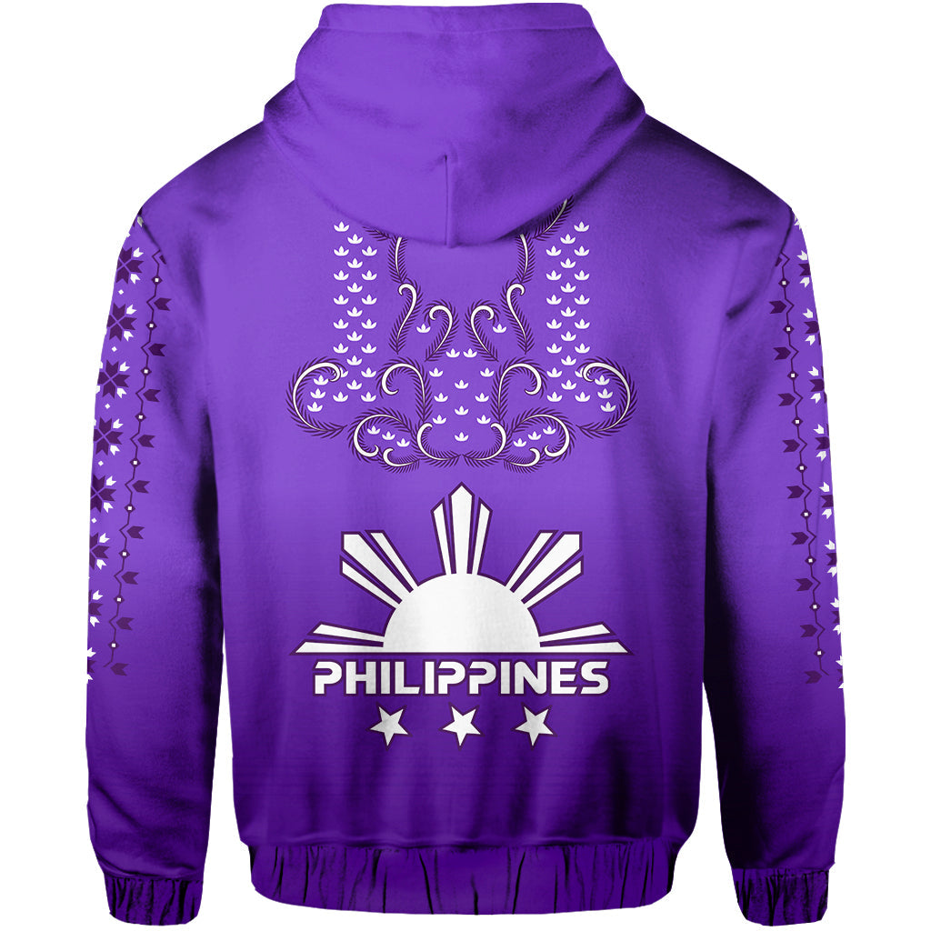 Philippines Hoodie Sun Filipino Purple Barong LT13