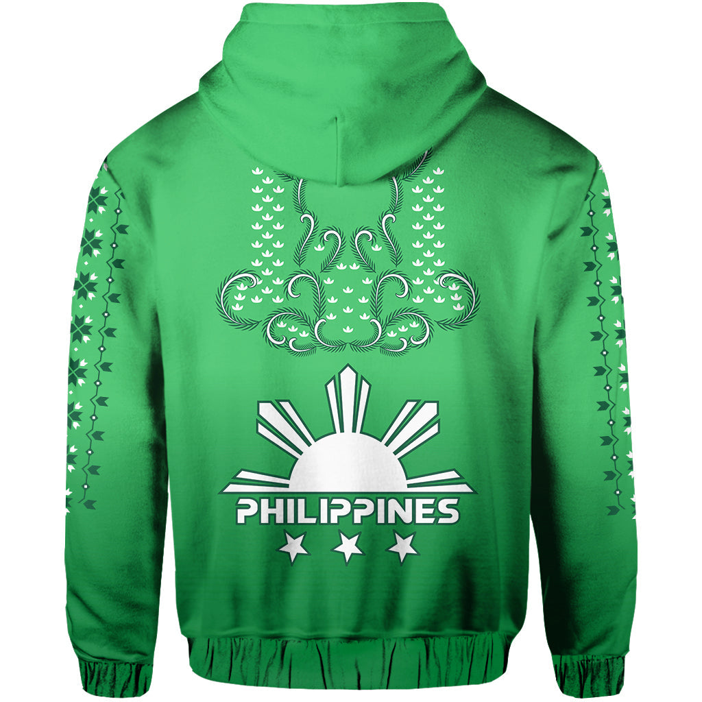 Philippines Hoodie Sun Filipino Green Barong LT13