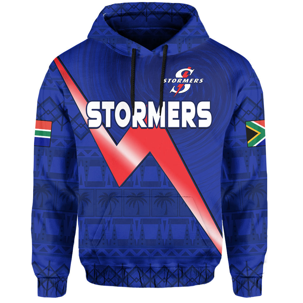 Stormers South Africa Rugby Hoodie We Are The Champions URC African Pattern LT14