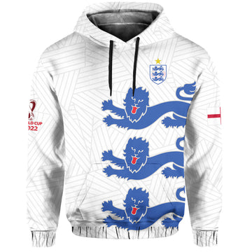 England Football Hoodie Come On Three Lions Soccer Champions World Cup Ver.02 LT13