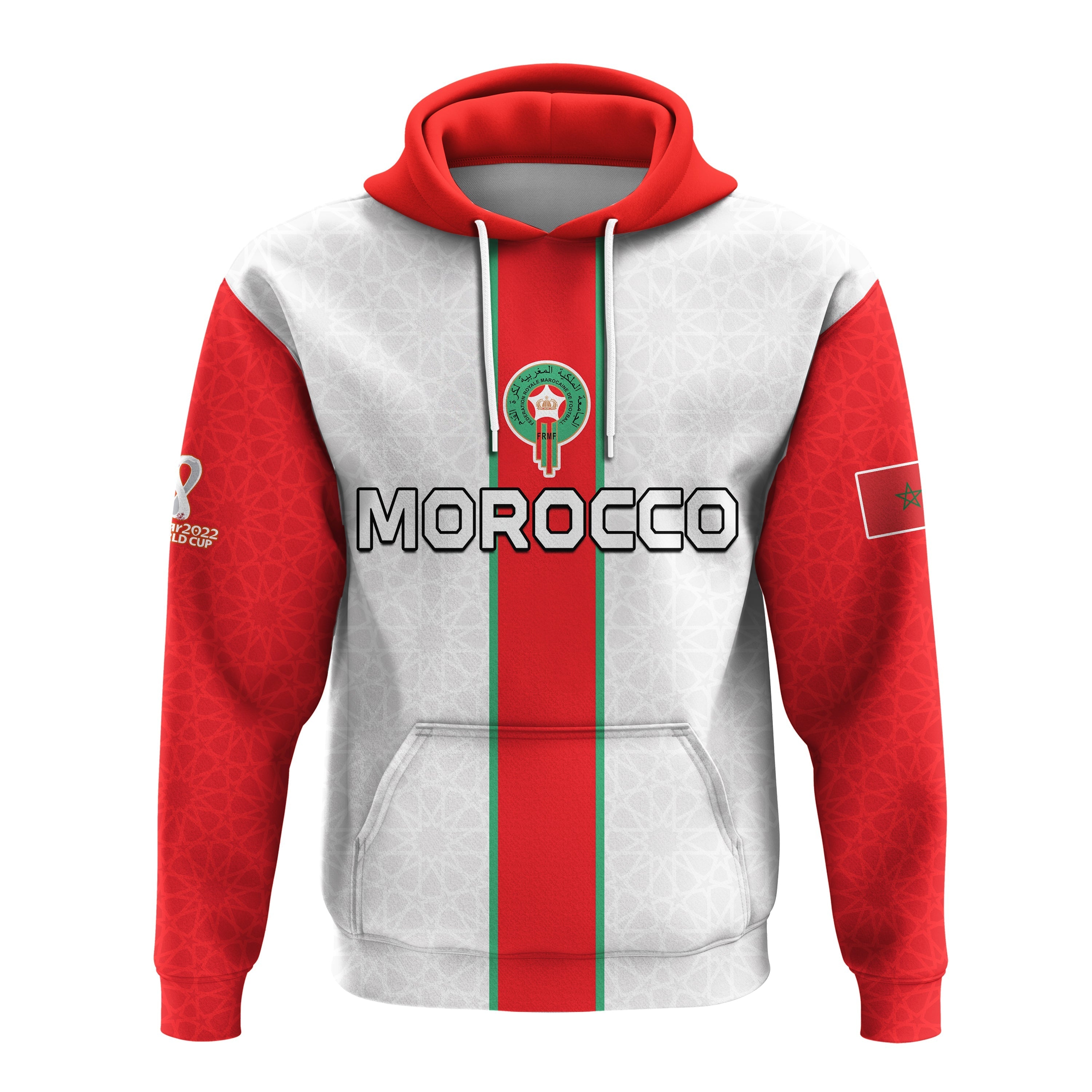 Morocco Football Hoodie Football 2022 Soccer Lions de lAtlas Champions LT13