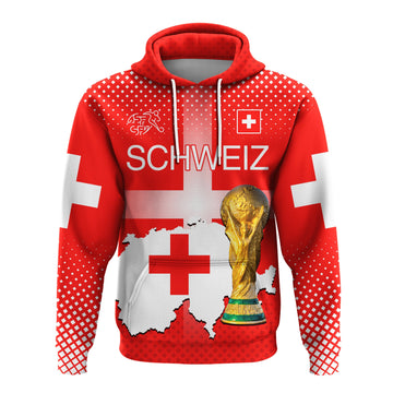 Switzerland Football Hoodie Schweizer Pati Champion 2022 World Cup LT13
