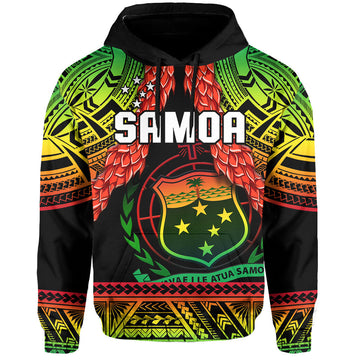 Samoa Rugby Hoodie Teuila Torch Ginger Gradient Style LT14