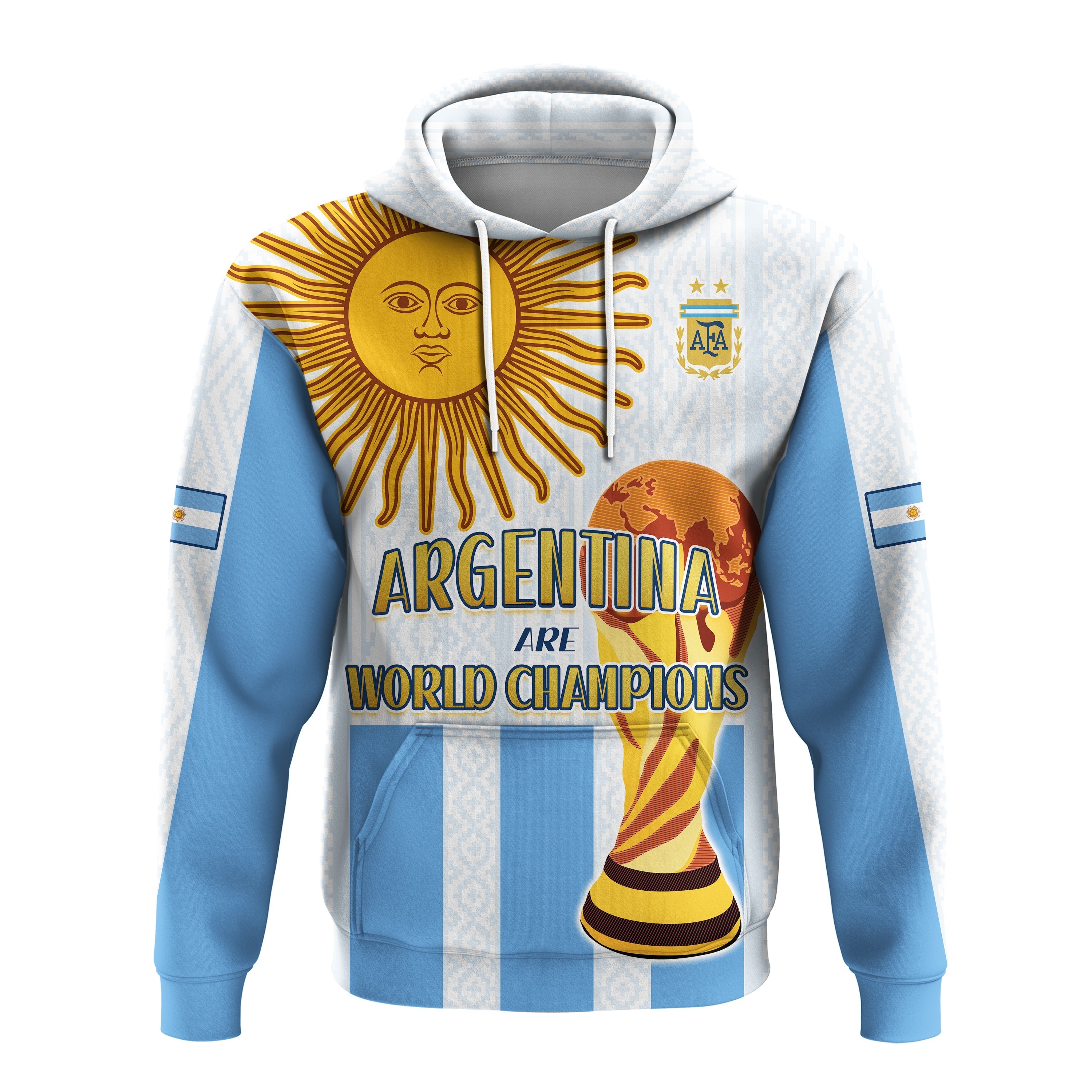 Custom Argentina Football Hoodie World Champions 2022 Dream Come True LT13