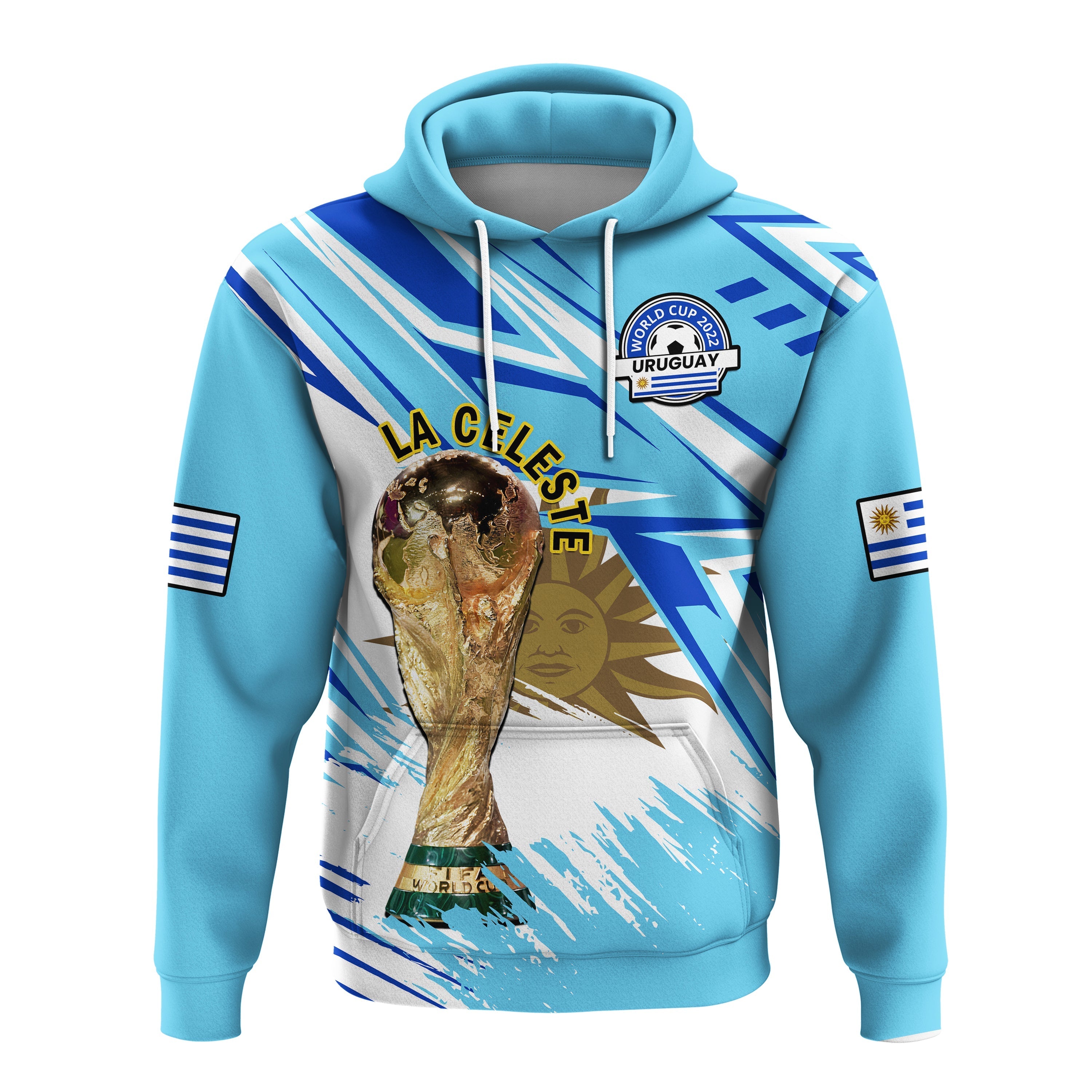Uruguay Football Hoodie La Celeste WC 2022 Sporty Style LT14