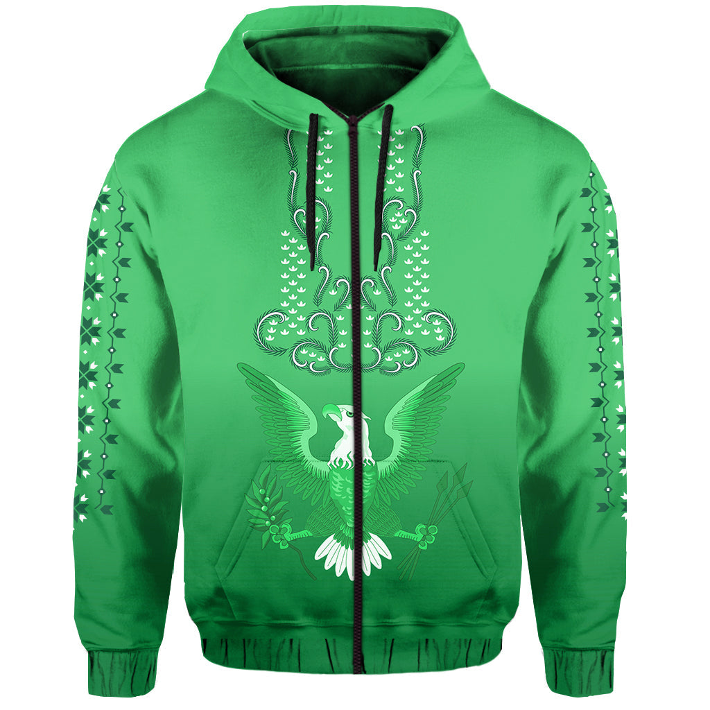Philippines Hoodie Sun Filipino Green Barong LT13