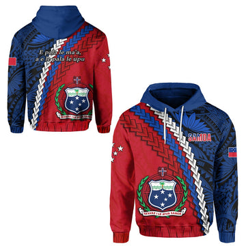 Samoa Polynesian Hoodie Quotes LT13