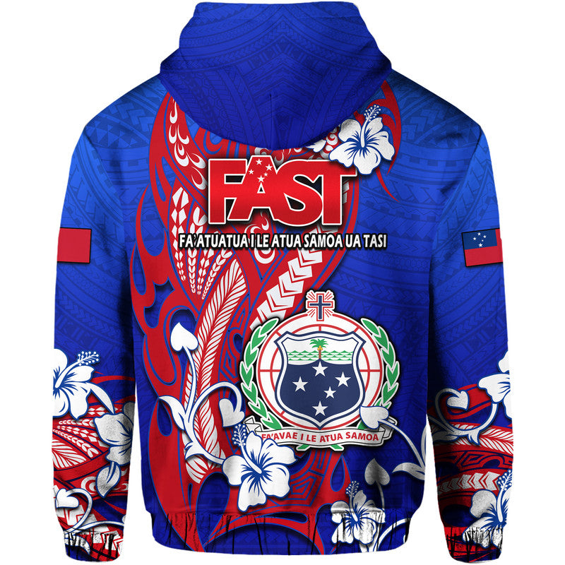 Special Samoa FAST Party Hoodie Tribal Samoan Hibiscus Design LT9