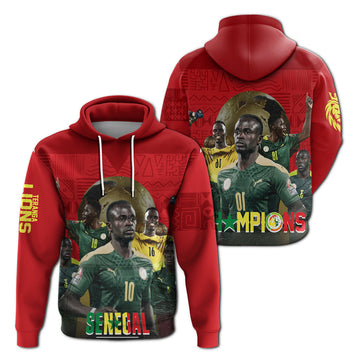 Senegal AFCON 2022 Champions Hoodie Teranga Lions LT7