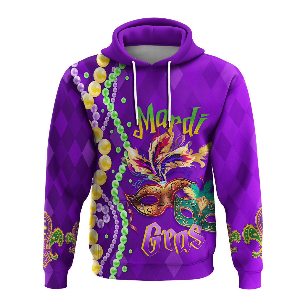 Hoodie Beads And Bling Its A Mardi Gras Thing LT7