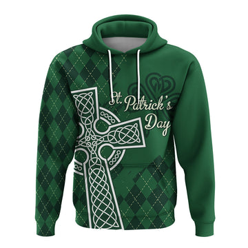 Irish Hoodie St. Patrick Day Mix Celtic Cross LT7