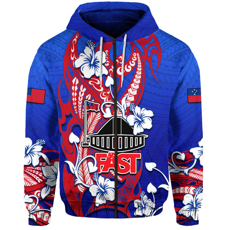 Special Samoa FAST Party Hoodie Tribal Samoan Hibiscus Design LT9