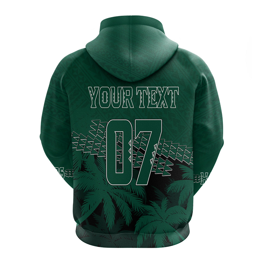 Custom Hawaii Rainbow Warriors Hoodie Laau Pama LT7