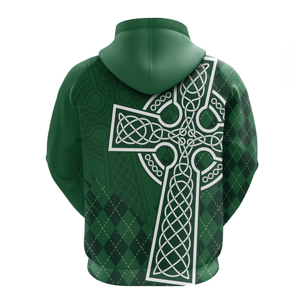 Irish Hoodie St. Patrick Day Mix Celtic Cross LT7