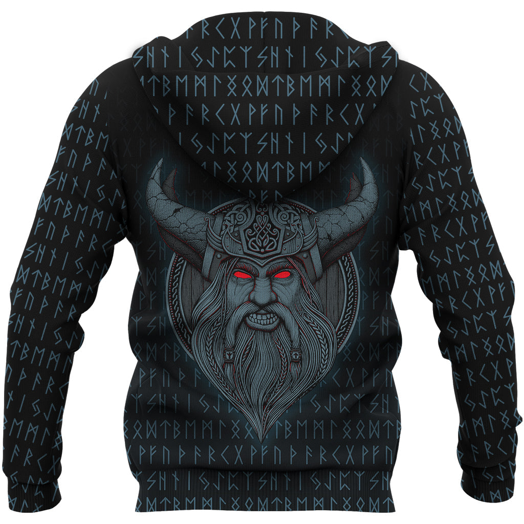 Viking Hoodie Odin Angry RLT12