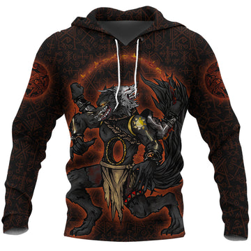 Viking Hoodie Skoll and Hati Artstation RLT12