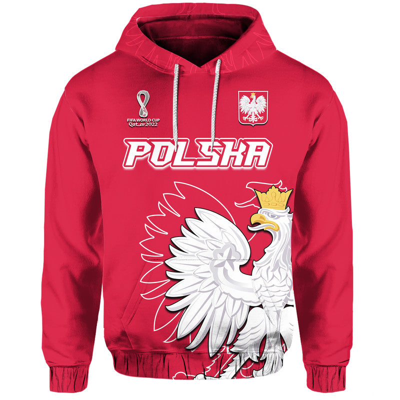 Poland Football Coat of Arms No1 Hoodie LT9