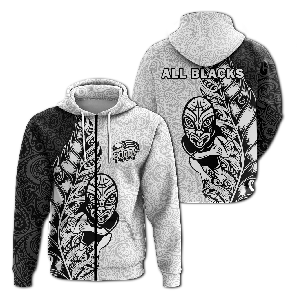 New Zealand Maori All Black Rugby Hoodie LT2