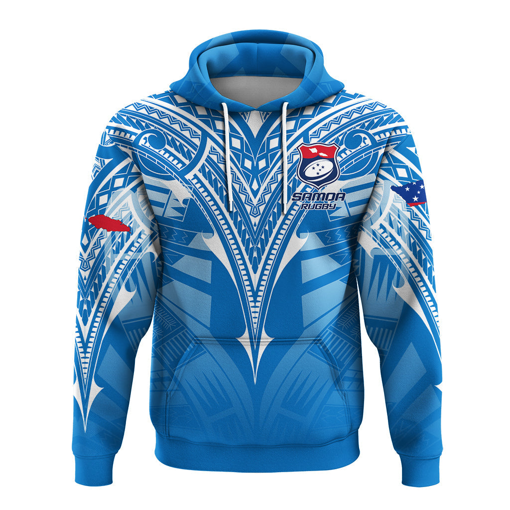 Samoa Rugby Toa Samoa Blue Style Hoodie LT2