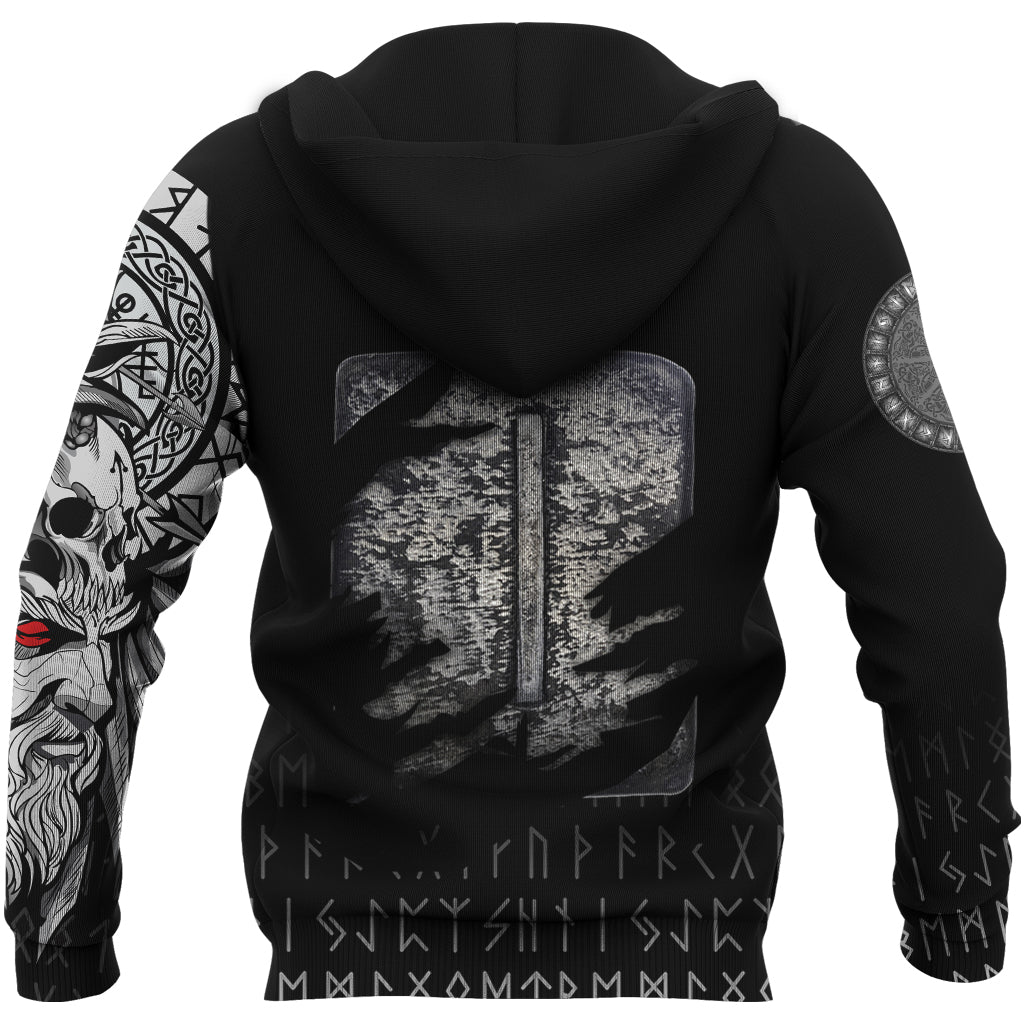 Viking Hoodie Isa Norse Runes RLT12