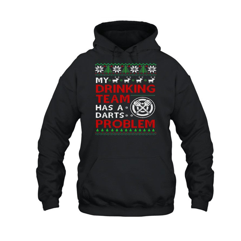 Darts Christmas Darts Problem Hoodie LT6