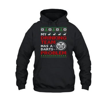 Darts Christmas Darts Problem Hoodie LT6