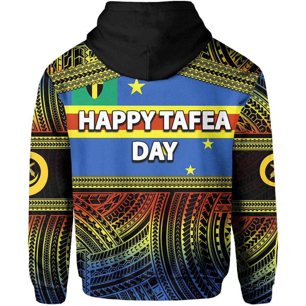 Tafea Day Zip Hoodie Of Vanuatu Polynesian Patterns LT6