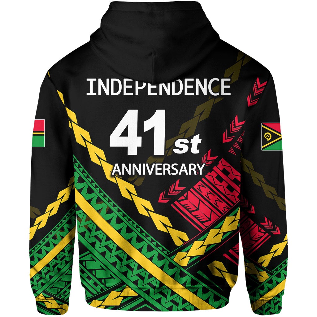 Vanuatu All Over Hoodie Independence Day Polynesian Style No.2 LT6