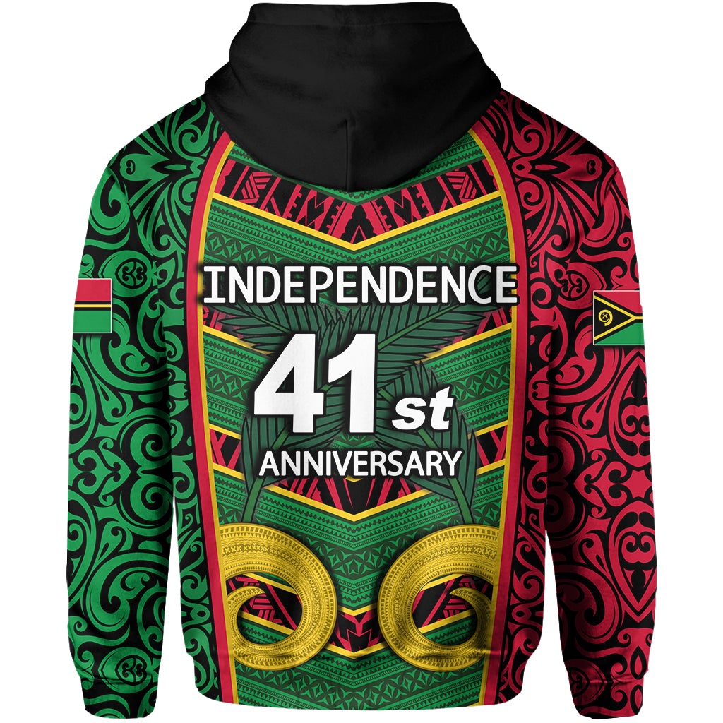 Vanuatu All Over Hoodie Independence Day Pig Tusk LT6