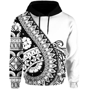 Polynesian Masi Kesa No2 Black Style Hoodie LT9
