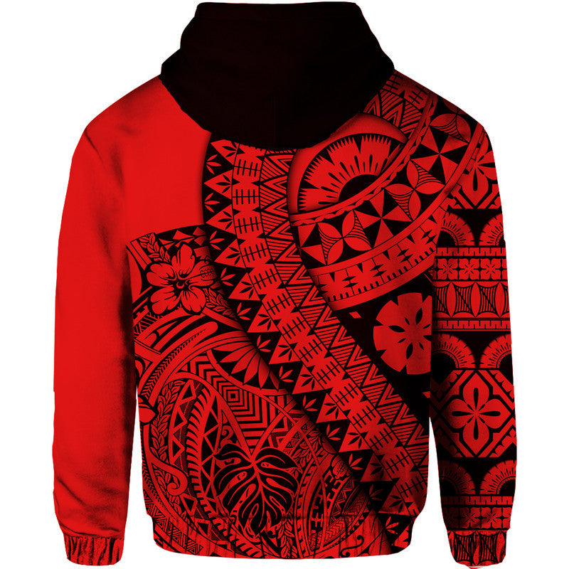Polynesian Masi Kesa No2 Red Style Hoodie LT9