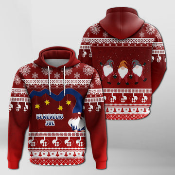 Norwegian Julekurver Pattern Nisse Christmas Hoodie LT7