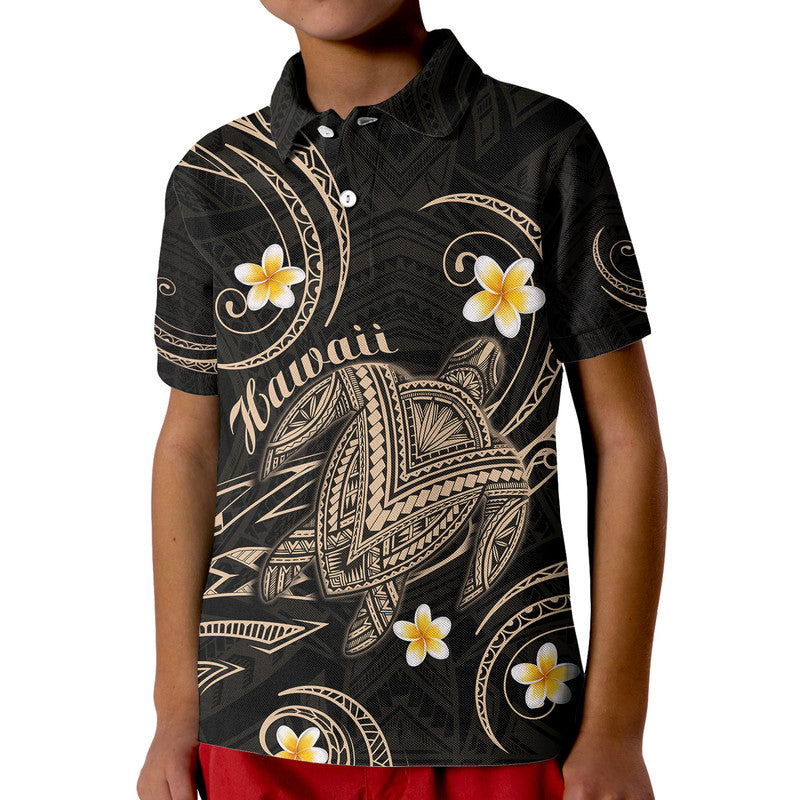 Custom Hawaii Polo Shirt Hawaiian Turtle Plumeria Mixed Polynesian Nude Style LT9